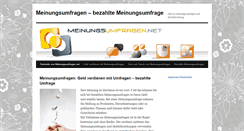 Desktop Screenshot of meinungsumfragen.net